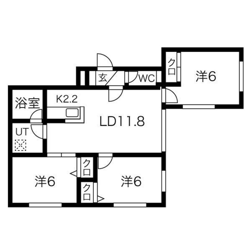 間取図 HAL旭山公園通り