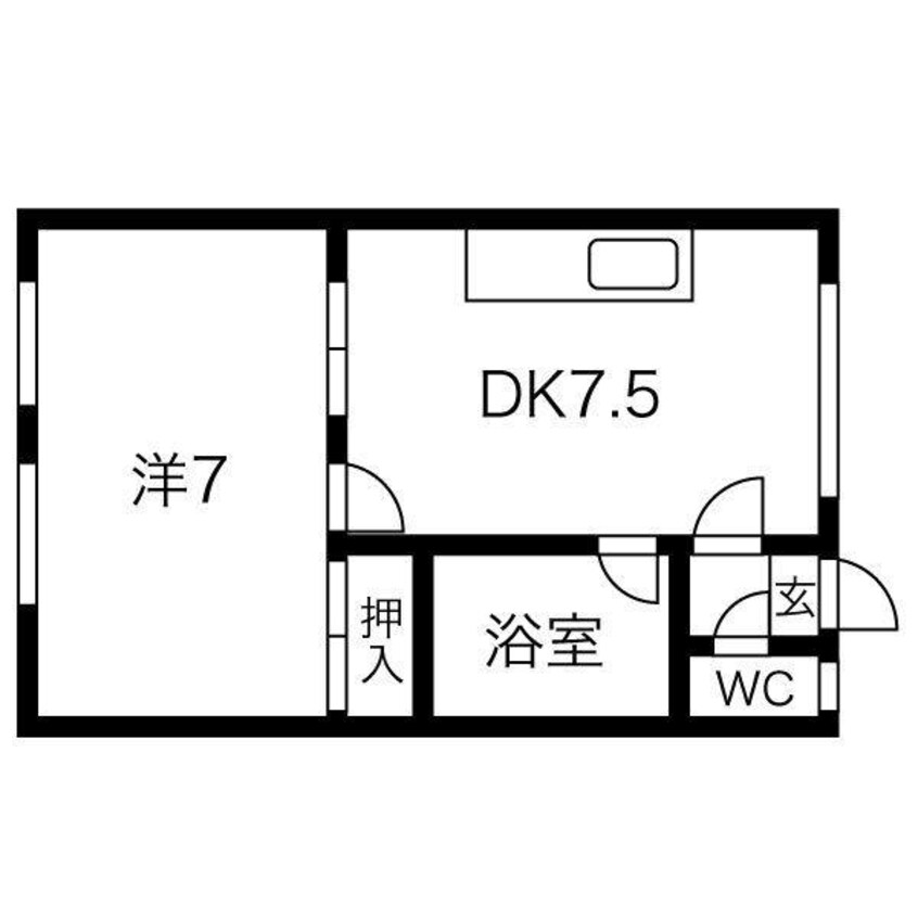 間取図 ソエル中島公園