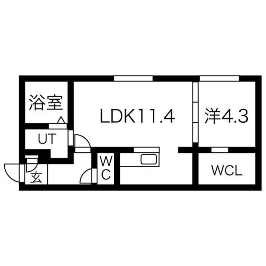 間取図 仮）南15西9MS