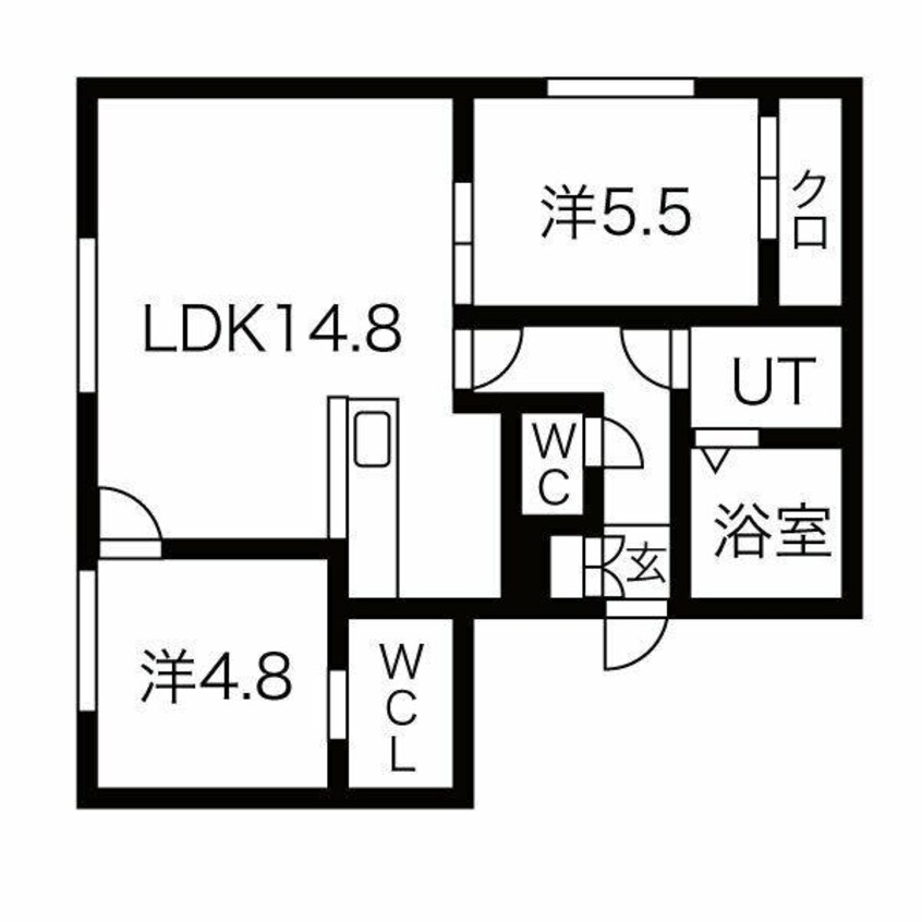 間取図 仮）南15西9MS