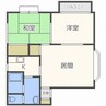 グレースハイツ 2LDKの間取り