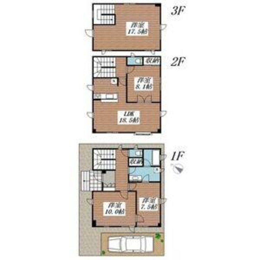 間取図 南７条西25丁目8-16戸建