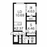 シティレジデンス南9条 1LDK+Sの間取り