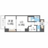 ビッグパレス南5条 1LDKの間取り