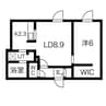BLANC　CASSE南９条 1LDKの間取り