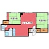 マンション和幸 2LDKの間取り