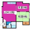 ルミエール西野 2LDKの間取り