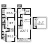 S12W17テラスハウス 3LDKの間取り