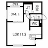 スペチアーレ山鼻 1LDKの間取り