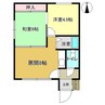 カネイマンション 2LDKの間取り