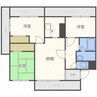 アンクレール宮の森 3LDKの間取り