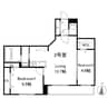 Augusta伏見 2LDKの間取り