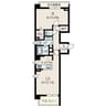 ル・コルヌイエ山鼻 1LDKの間取り