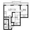 サンシャイン中島公園 2LDKの間取り