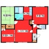寿荘 3LDKの間取り