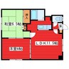 ウィステリア122 2LDKの間取り