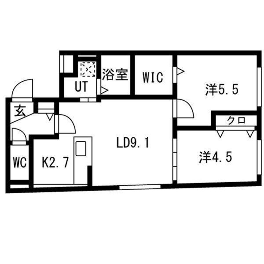 間取図 Lien S10