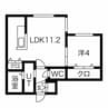 アイル山鼻 1LDKの間取り
