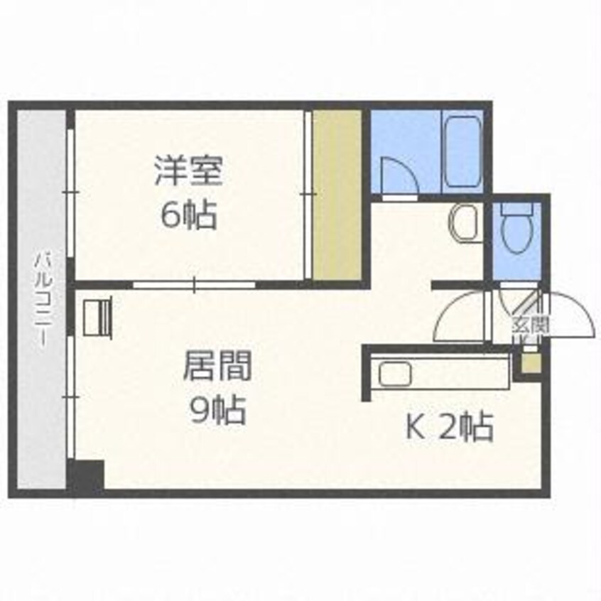 間取図 ドエル札幌南6条Ⅱ