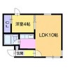 セントラルコートA 1LDKの間取り