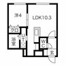bluestar中島公園テラス 1LDKの間取り