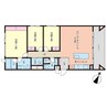 宮乃森 雅殿 3LDKの間取り