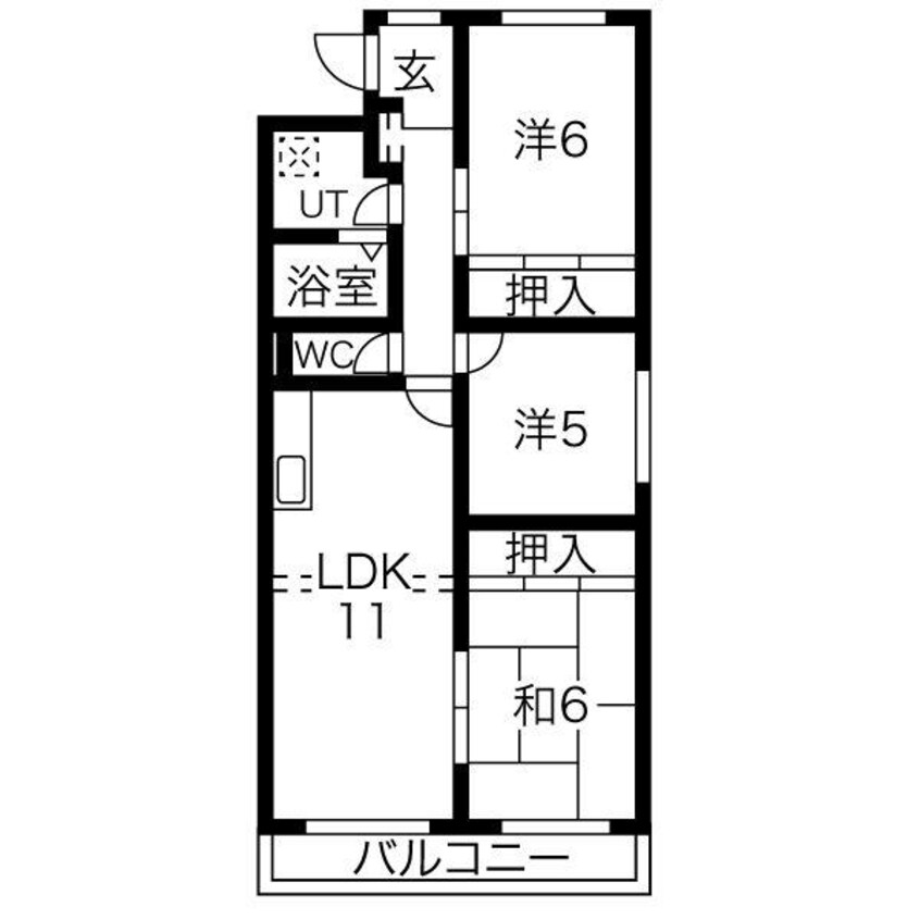 間取図 アイステージ山鼻
