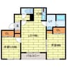 スプリングクリーク 2LDKの間取り