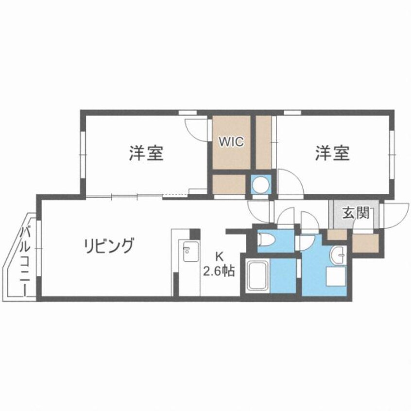 間取図 ミーテ新さっぽろ