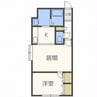 ミーサ・ハギナカ（北２３条） 1LDKの間取り