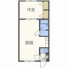 リラA・B 1LDKの間取り