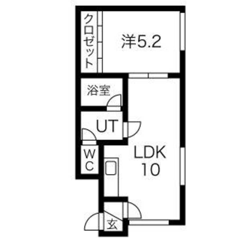 間取図 ル・ウェスト円山