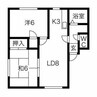 NORTH　FIELD弐番館 2LDKの間取り
