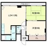 サンハイム大谷地 2LDKの間取り