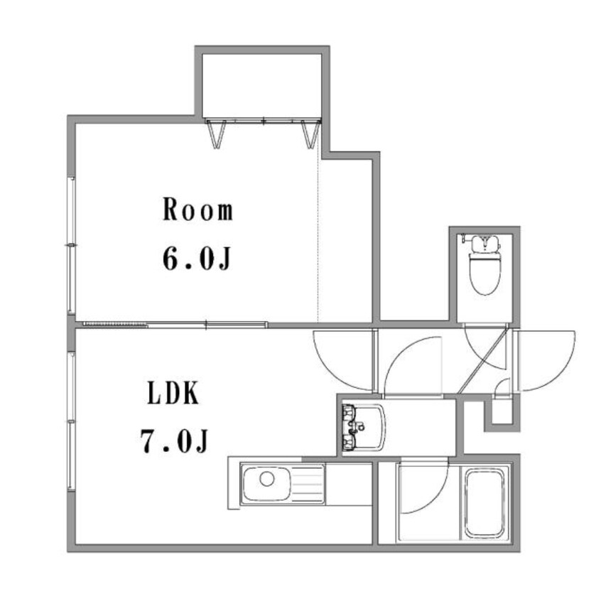 間取図 第6コーポラス新世界