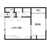 第2ときわマンション 1LDKの間取り