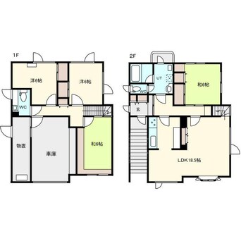 間取図 篠路5-9　戸建