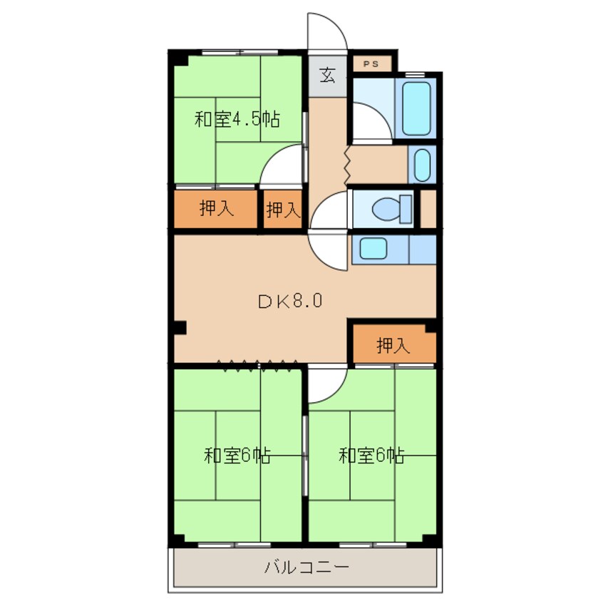 間取図 益田マンション