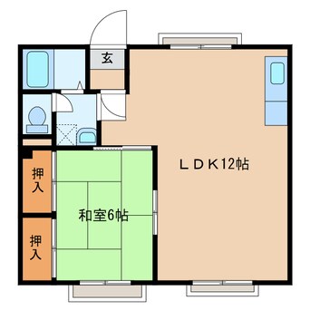 間取図 マンション鳩岡