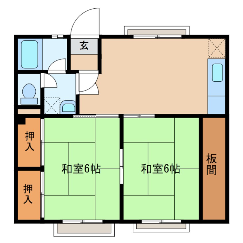 間取図 マンション鳩岡