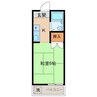 日の出コーポ 1Rの間取り