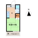 日の出コーポの間取図