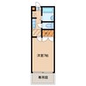 アーバンハイツ 1Kの間取り
