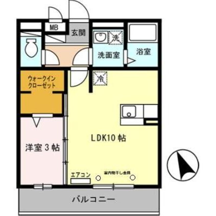間取図 セジュール白浜　Ａ棟