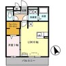 セジュール白浜　Ａ棟 1LDKの間取り
