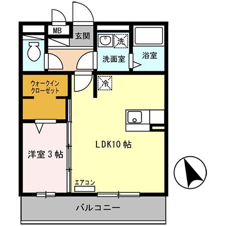 間取り図 セジュール白浜　Ａ棟