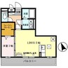 セジュール白浜　Ｂ棟 1LDKの間取り