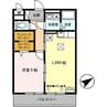 セジュール東浜尻 1LDKの間取り