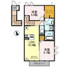 エソラ　ソレーユ田寺東 2LDKの間取り