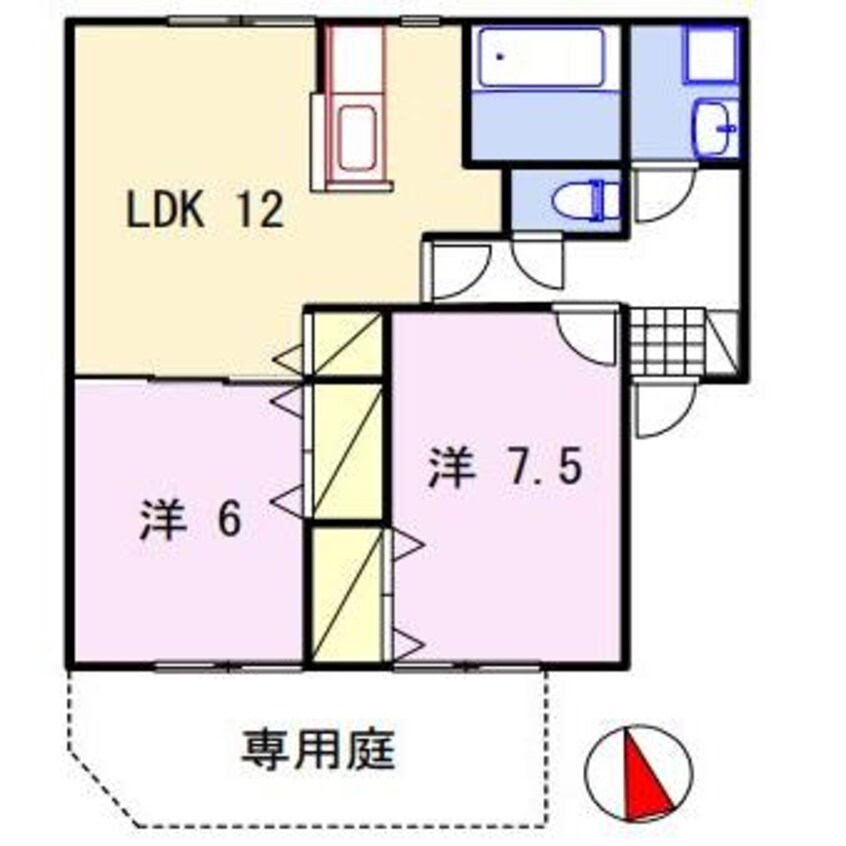 間取図 コンフォート花田